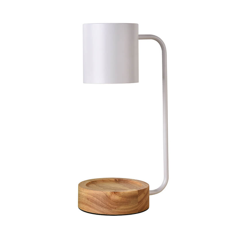 Japanese-Style Wooden Candle Warmer Lamp
