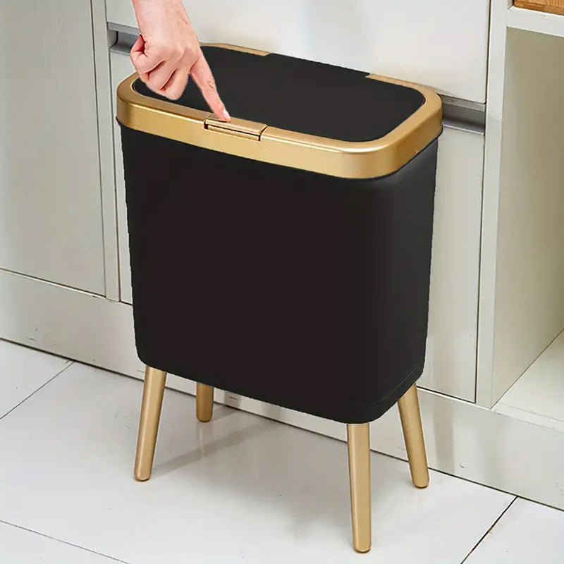 15L Slim Odour-Sealing Flip-Top Bin with Legs