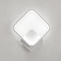 Square Geometric LED Wall Light, white