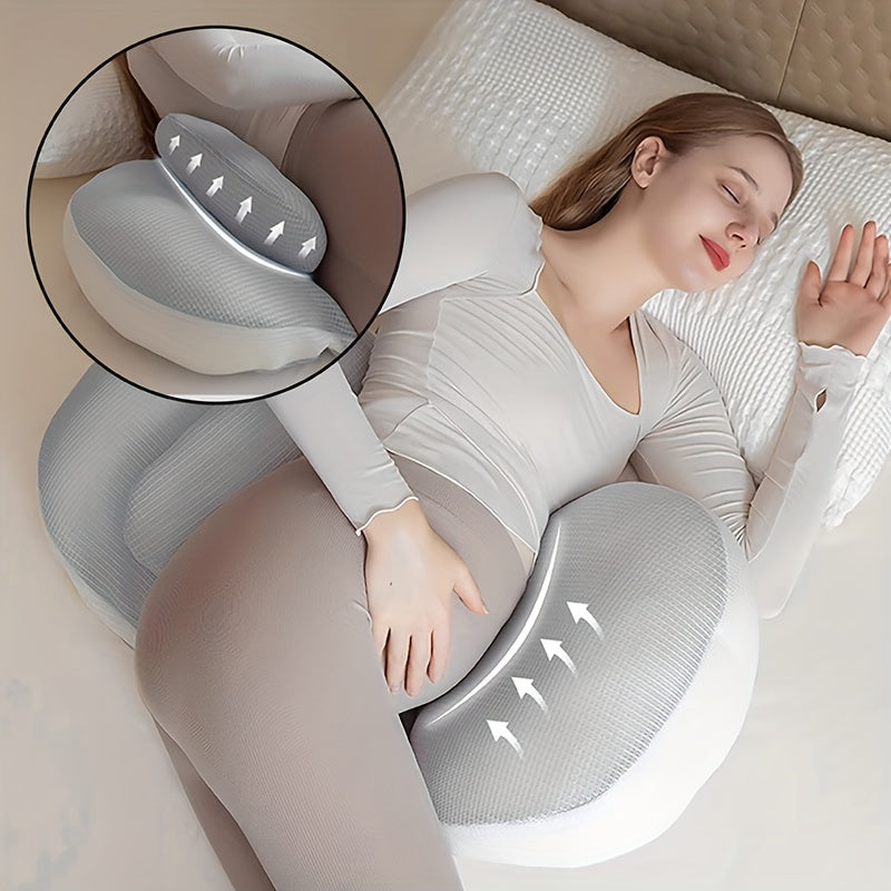 Adjustable Maternity Support Pillow for Side and Stomach Sleepers