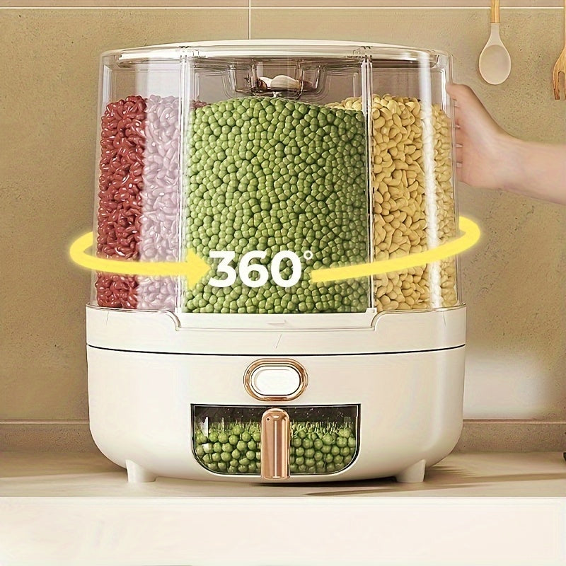 360 Degree Rotating Airtight Grain & Cereal Dispenser