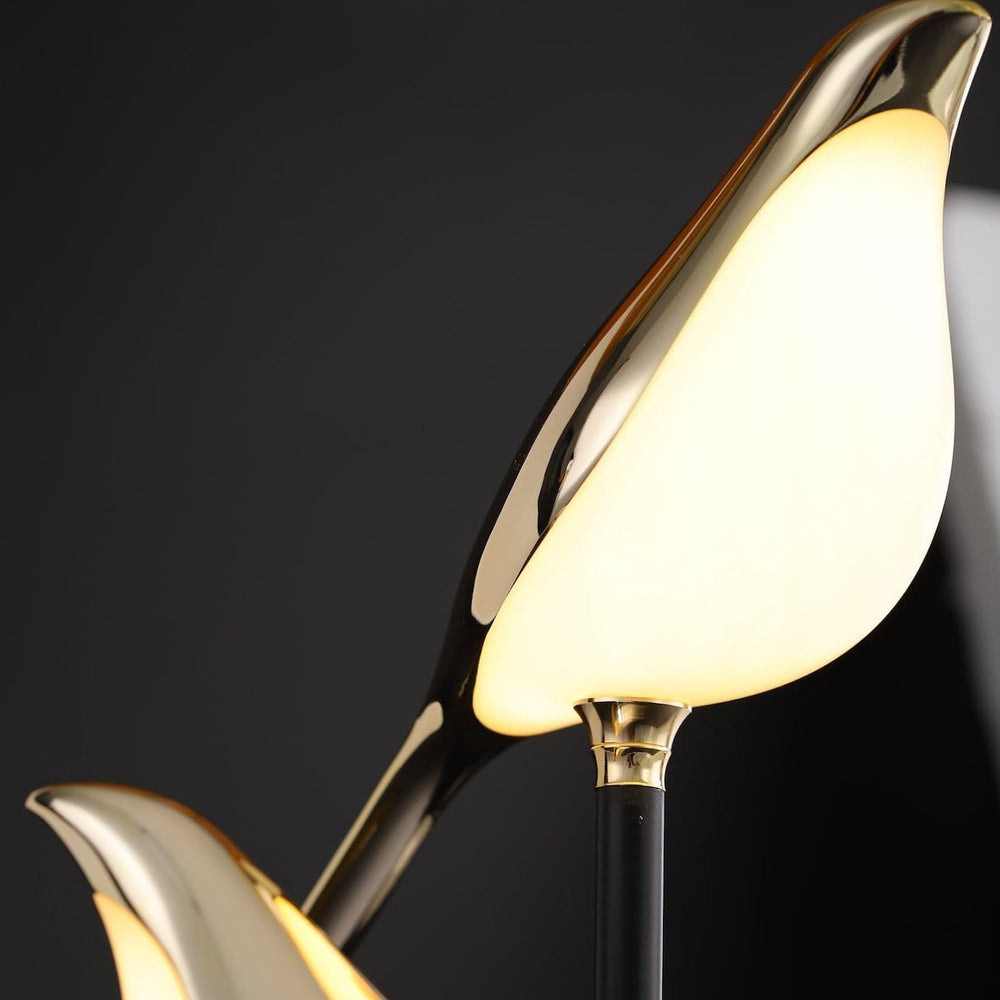 Golden Twin Birds LED Wall Sconce