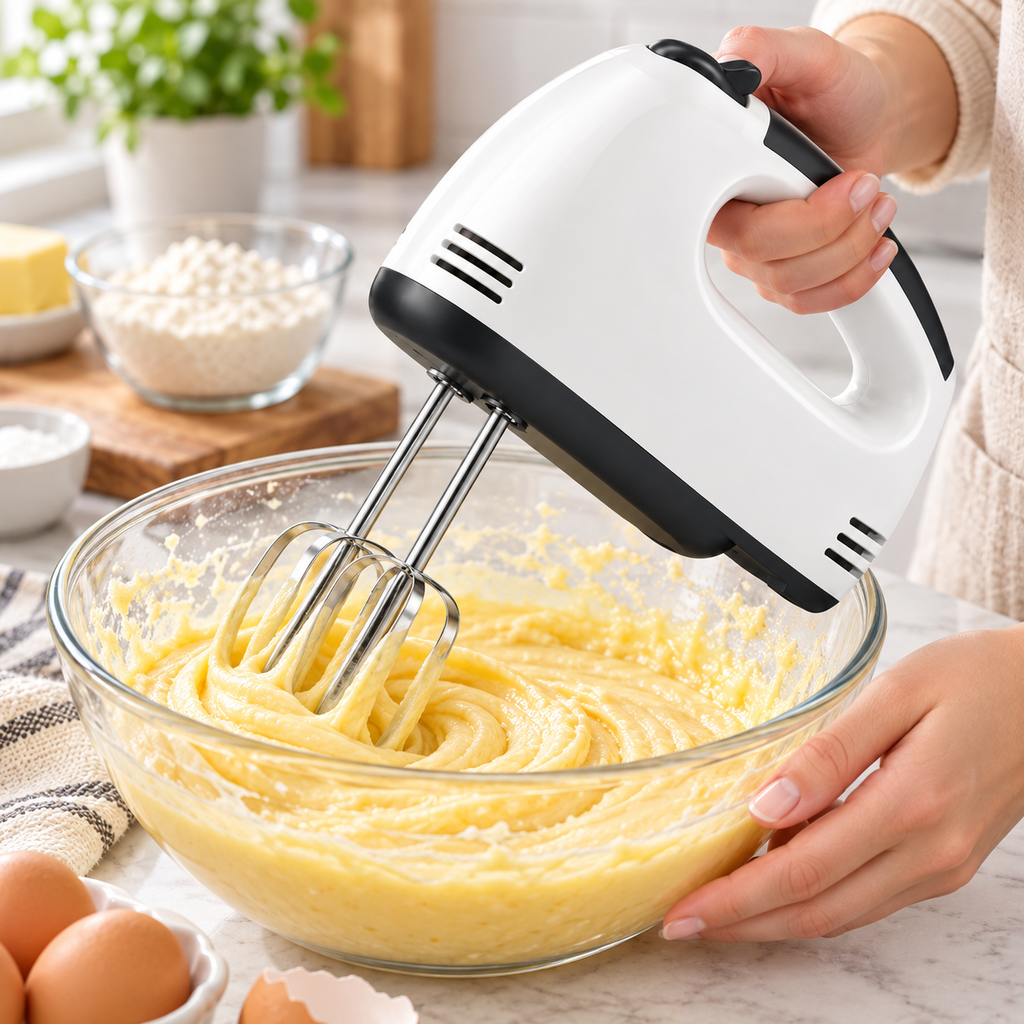 Compact Electric Hand Mixer, 7 Speed