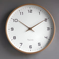 Nordic Wood-Frame Silent Wall Clock