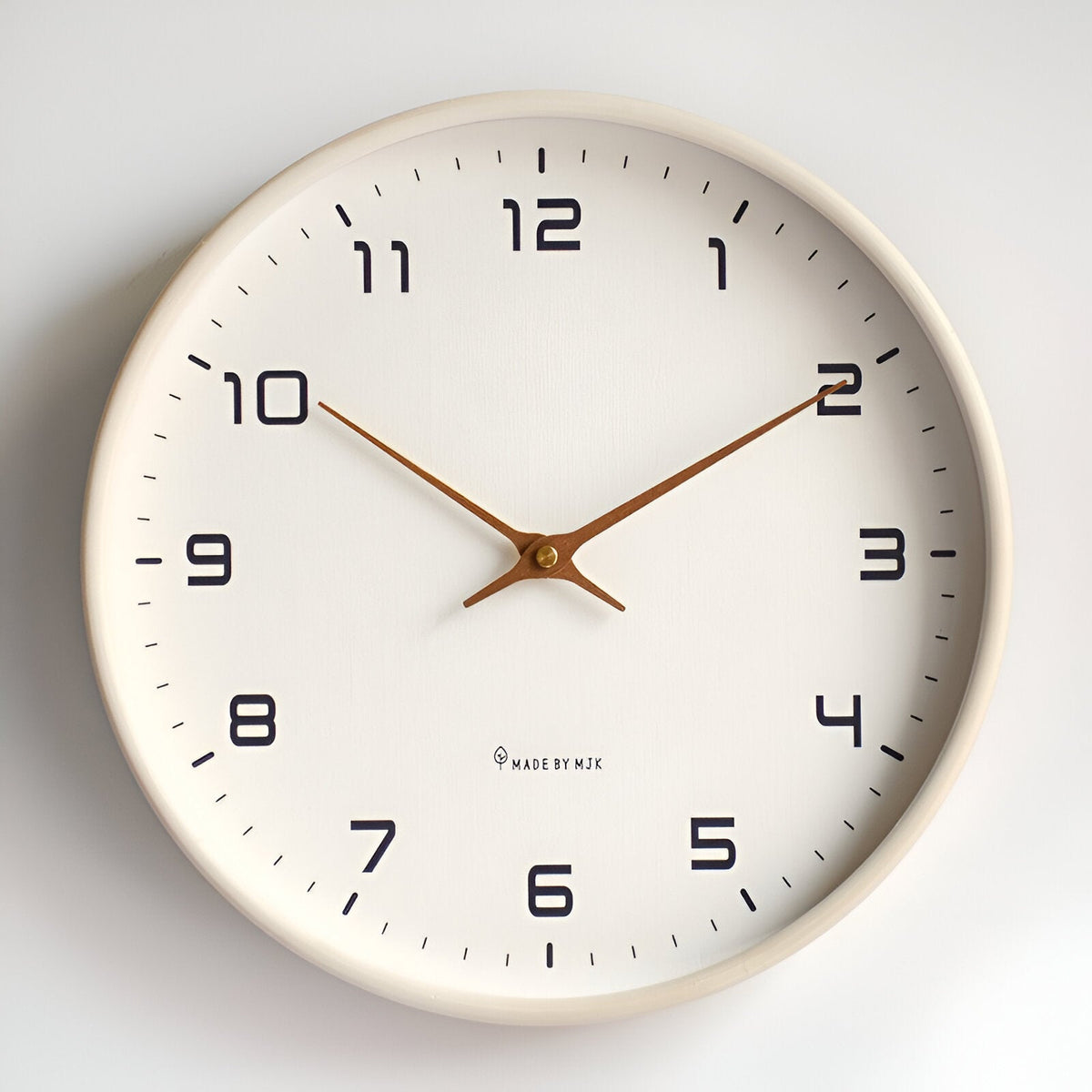 Nordic Wood-Frame Silent Wall Clock