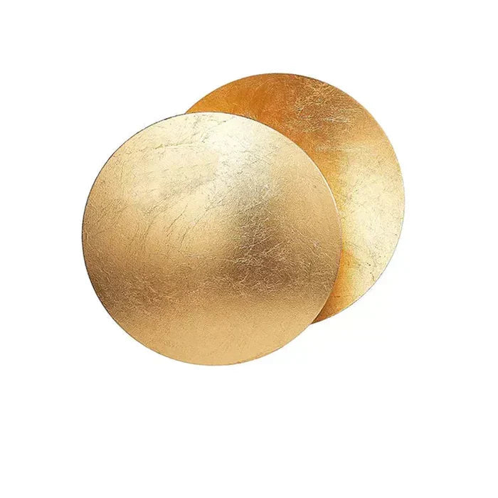 Eclipse Overlapping Discs LED Wall Light, gold