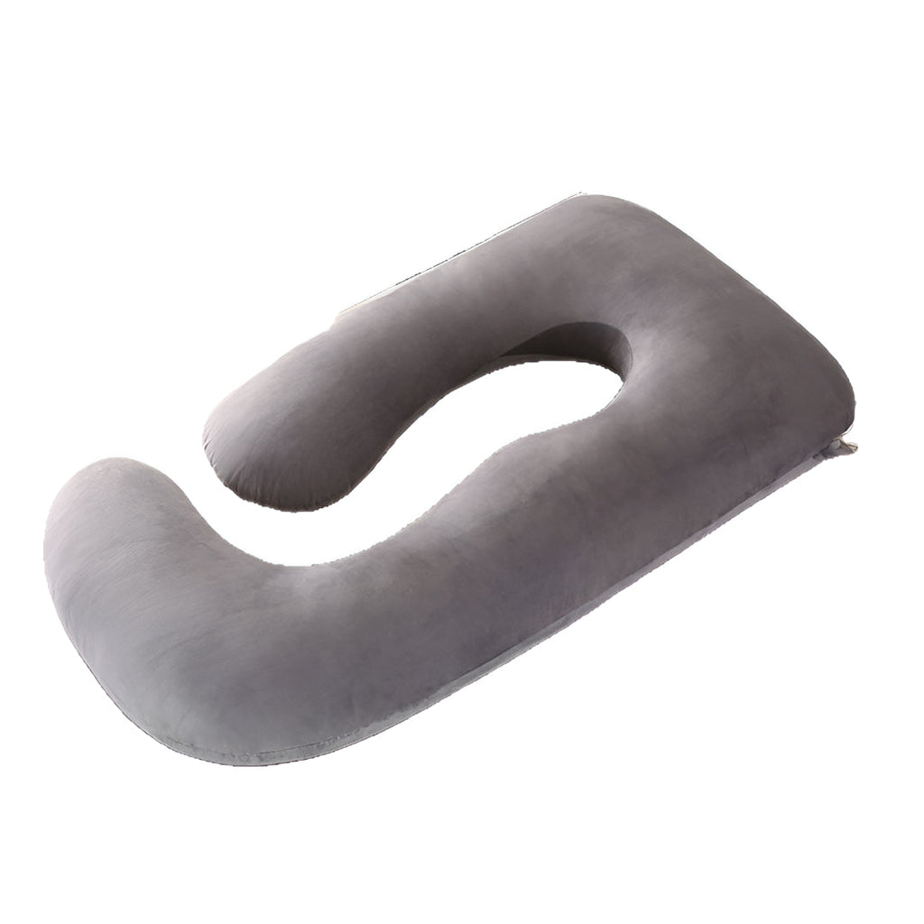 U-Shape Full Body Pregnancy Pillow, Grey