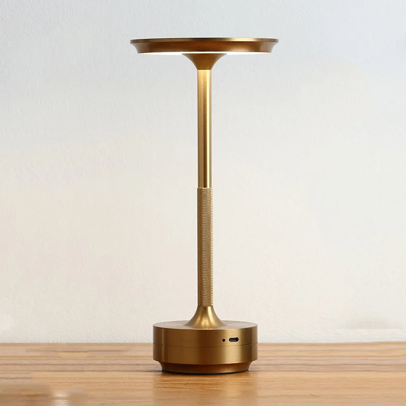 Aluminium Touch Dimming LED Table Lamp, gold