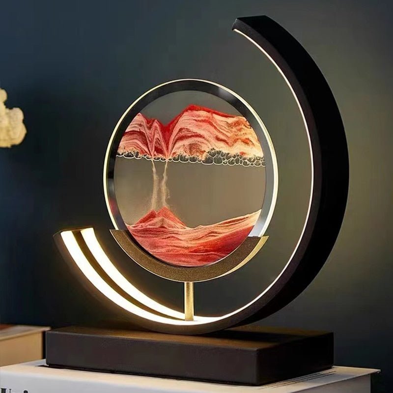Rotating Quicksand LED Table Lamp