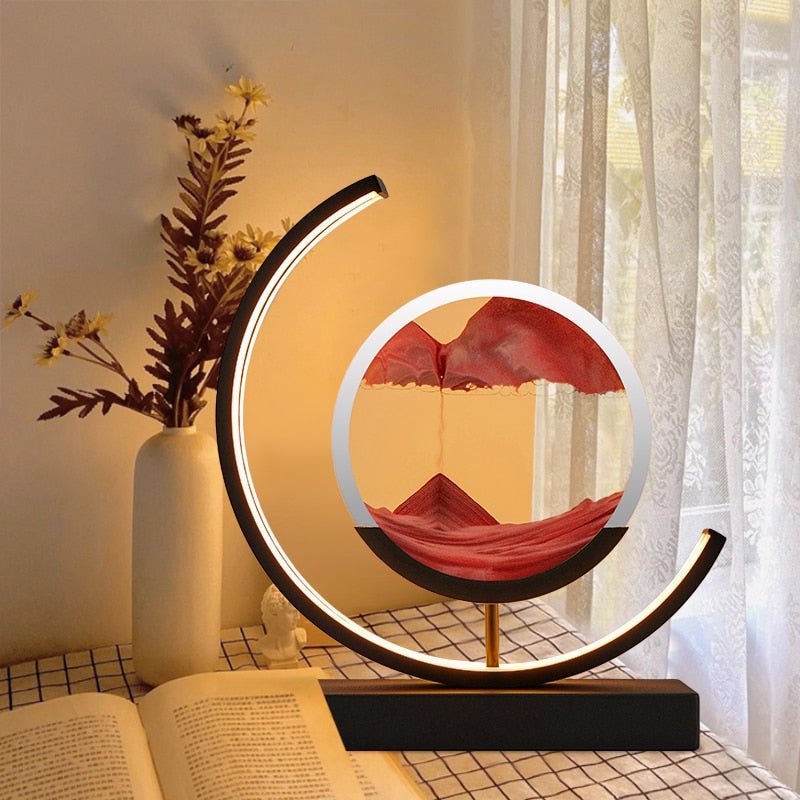 Rotating Quicksand LED Table Lamp