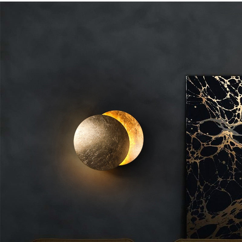 Eclipse Overlapping Discs LED Wall Light