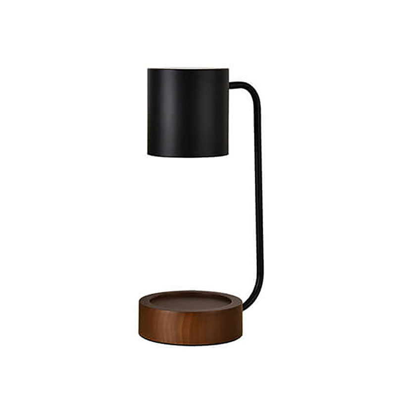 Japanese-Style Wooden Candle Warmer Lamp