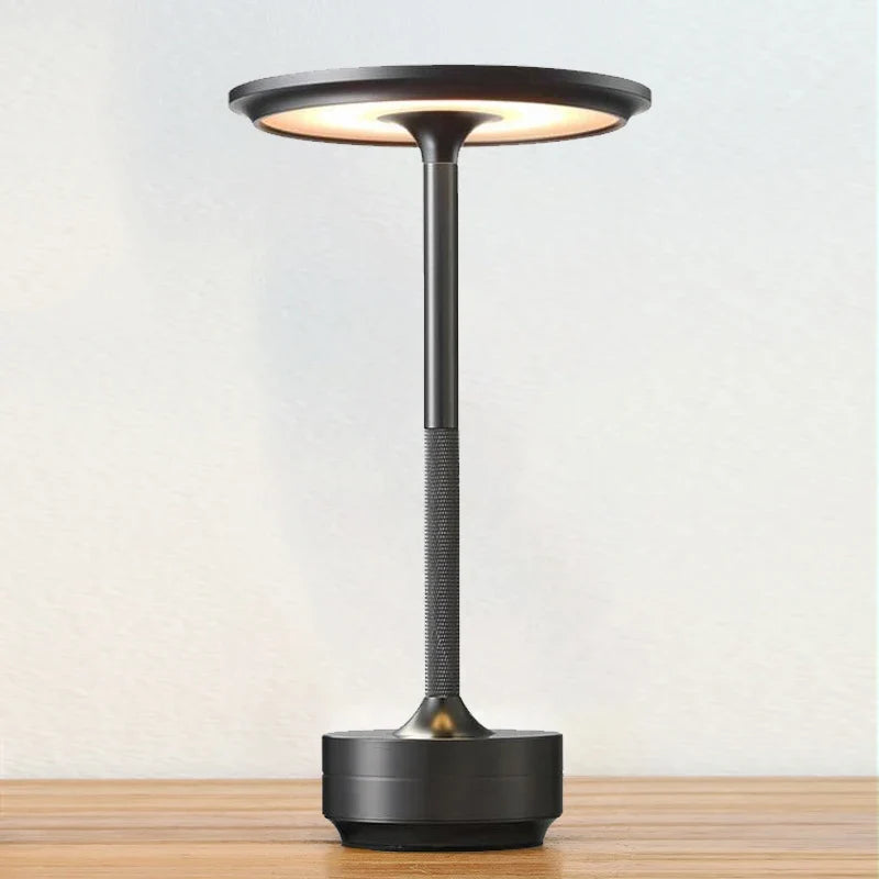 Aluminium Touch Dimming LED Table Lamp, grey