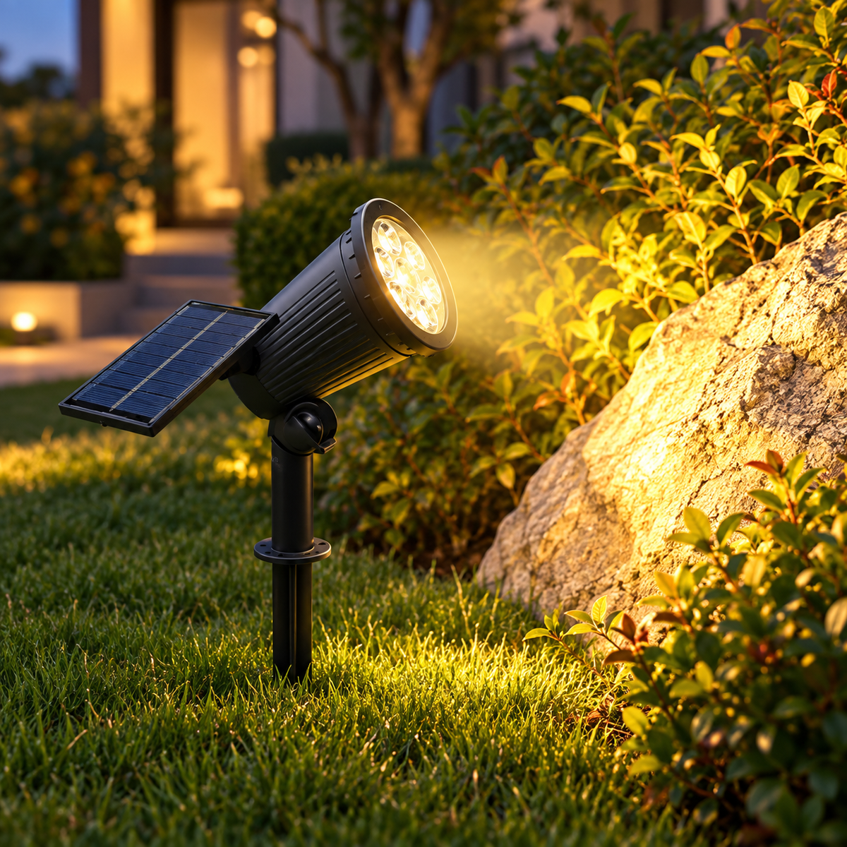 Solar Tilt Garden Spotlight
