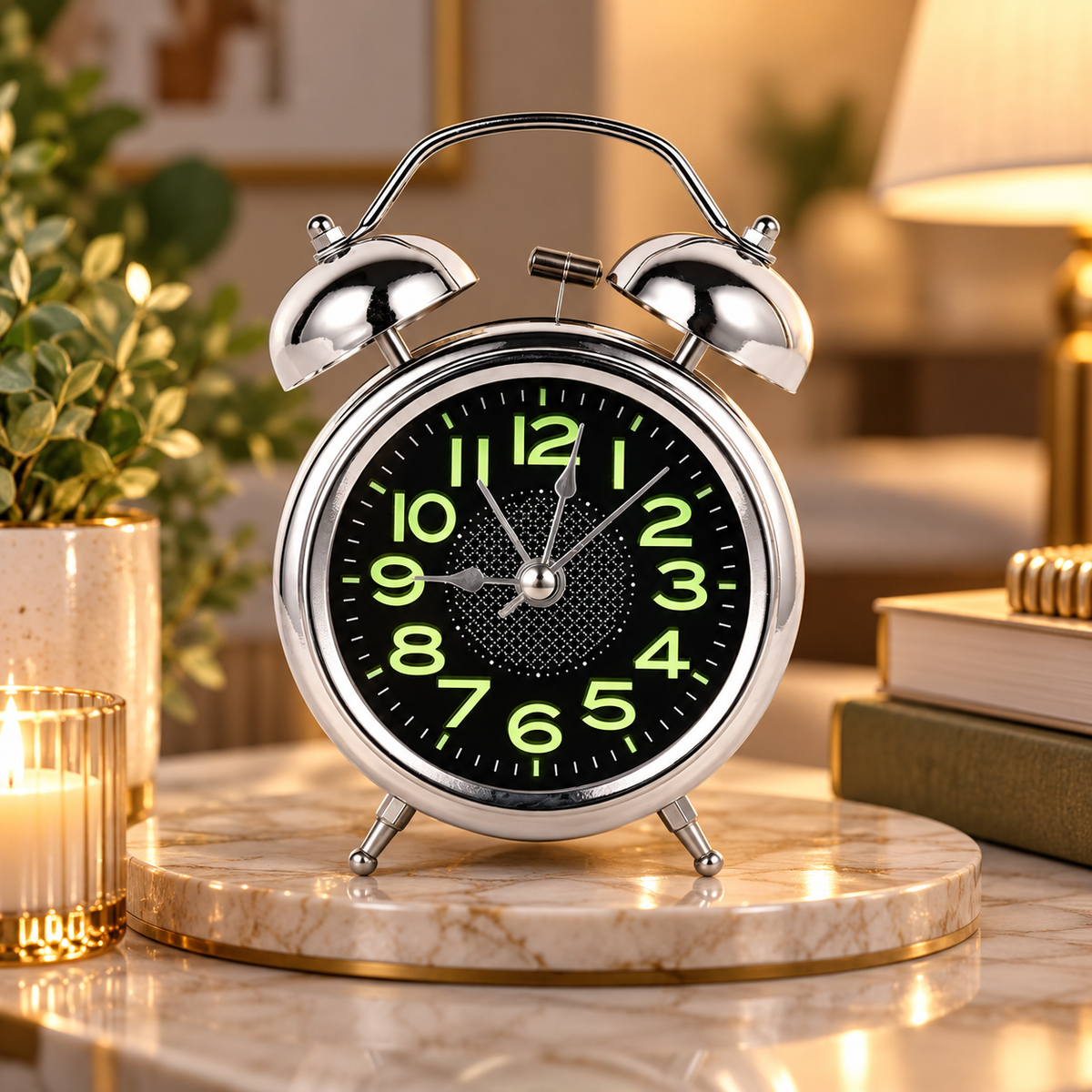 Twin Bell Retro Alarm Clock