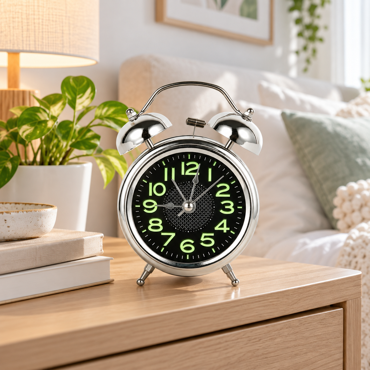 Twin Bell Retro Alarm Clock