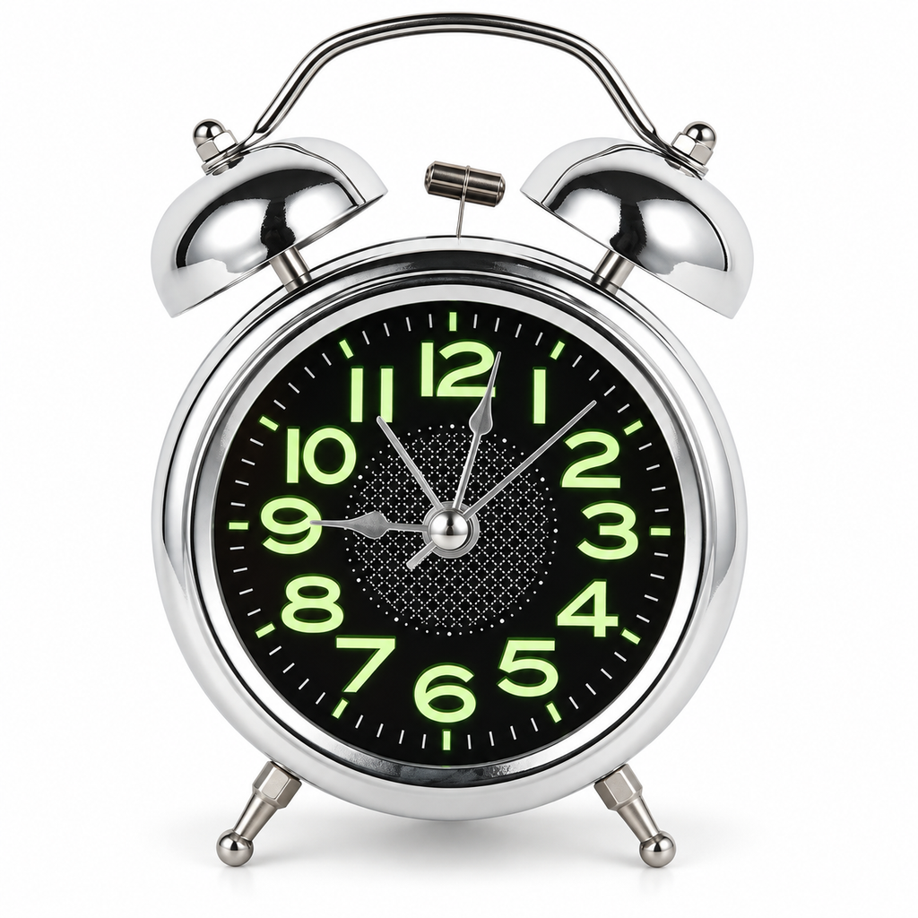 Twin Bell Retro Alarm Clock