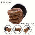 Sculptural Resin Hand Wall Lamp, left hand