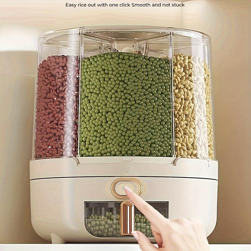 360 Degree Rotating Airtight Grain & Cereal Dispenser