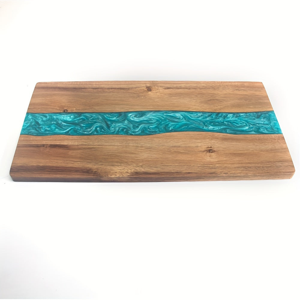 Acacia Wood Resin River Serving Board